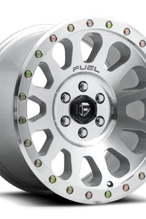 Fuel Vector D647 17x8.5 +7 6x139.7mm 108mm Machined Diamond Cut Clear Coat Top Pick