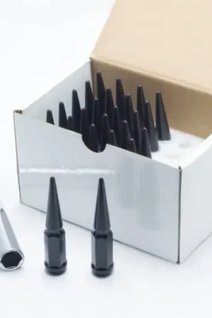 Wheel Mate Spiked Lug Nuts Set of 24 - Black 14x1.50 Brand New