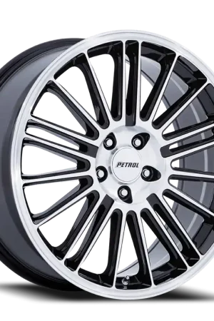 Exclusive Offer Petrol P1D GBM 18x8 +40 5x110mm 72.56mm Gloss Black Machined Face