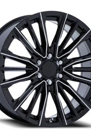 Performance Replica PR223 GBM 24x10 +28 6x139.7mm 78.1mm Gloss Black Milled Next Day Delivery