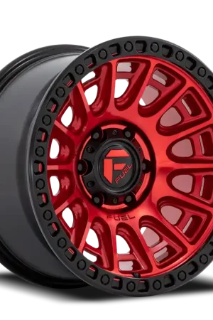 Clearance Fuel Cycle D834 17x9 +1 5x127mm 71.5mm Candy Red Black Ring