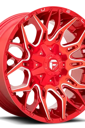 Viral Fuel Twitch D771 22x12 -44 8x165.1mm 125.2mm Candy Red Milled