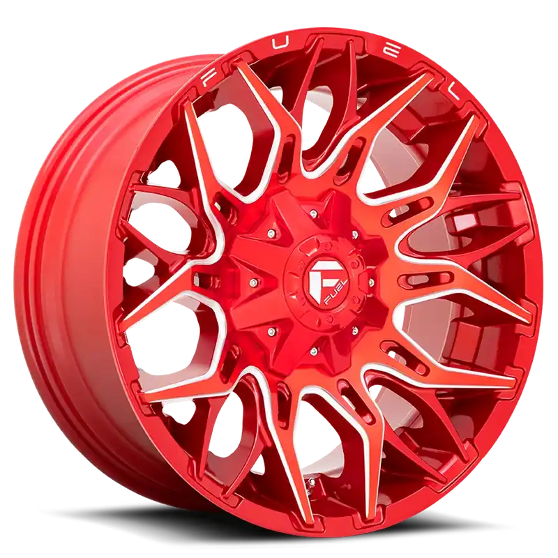 Viral Fuel Twitch D771 22x12 -44 8x165.1mm 125.2mm Candy Red Milled