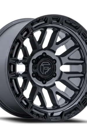 Fuel Rail FC890AB 20x10 -18 5x127mm 71.5mm Gloss Gunmetal Gloss Black Lip Same Day Shipping