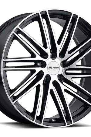 Petrol P1C GBM 17x8 +40 5x105mm 72.1mm Gloss Black Machined Face Modern