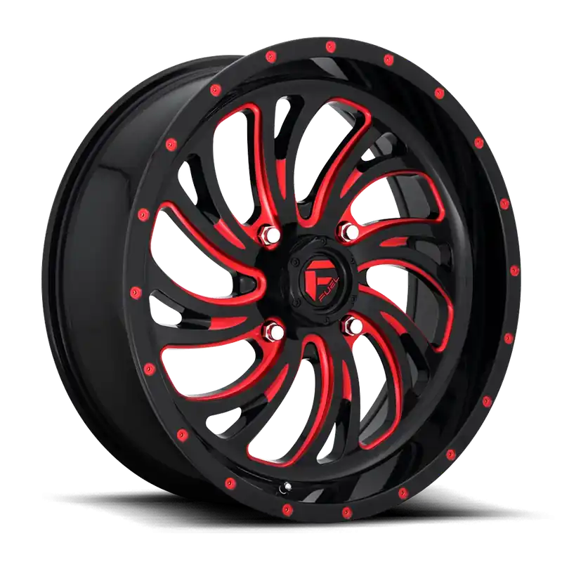 Fuel Kompressor UTV D642 18x7 +13 4x156mm 132mm Gloss Red Milled Place Order