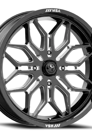 Grab Now MSA Sniper M47 GB-M 20x7 +10 4x110mm 86mm Gloss Black Milled