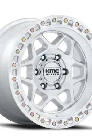 Money Back Guarantee KMC Torx KM553SD 17x8.5 +0 6x135mm 87.1mm Gloss Silver Machined Face