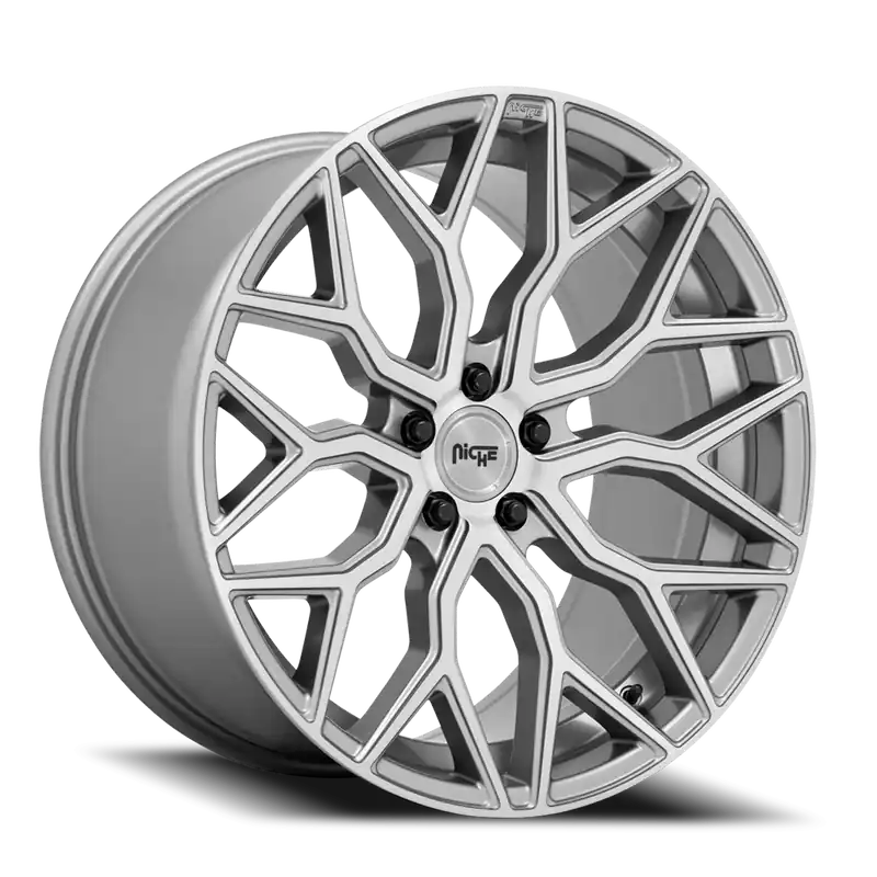 Niche Mazzanti M265 20x10.5 +40 5x112mm 66.5mm Brushed Anthracite Clear Tint Deal