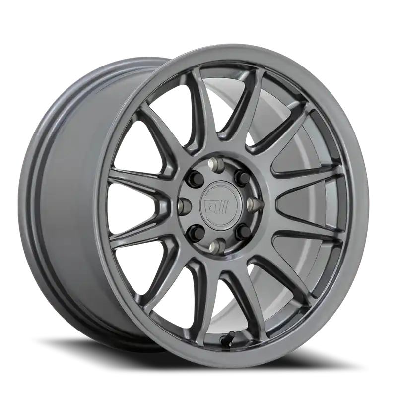 Motegi MR156 S12 16x8 +28 4x100/4x108mm 72.56mm Gloss Gunmetal Final Sale