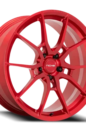 Niche Kanan T113 20x10 +40 5x114.3mm 64.15mm Brushed Candy Red Same Day Shipping
