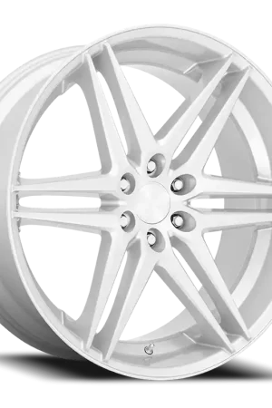 Fast Shipping DUB Dirty Dog S270 24x10 +25 6x139.7mm 106.1mm Silver Brushed Face