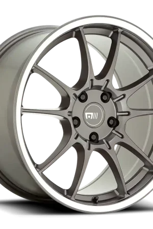 Motegi MR152 SS5 GY 17x8 +45 4x108mm 63.4mm Gunmetal Machined Lip Money Back Guarantee