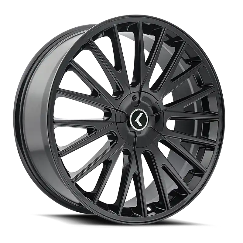 Kraze Double Down KR185 Gloss Black 22x8.5 5x100/5x114.3 38mm 73mm Latest