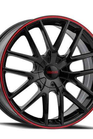 Touren TR60 3260 Gloss Black With Red Ring 18x8 5x115/5x120 20mm 74.1mm Secure Checkout