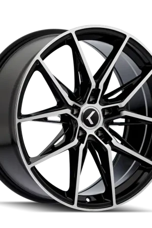 Wholesale Kraze Evolve KR196 Gloss Black/Machined Face 18x8.5 5x120 30mm 72.56mm