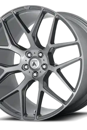 Asanti Black Label Dynasty ABL27 GY 22x10.5 +25 5x130mm 84.1mm Brushed Titanium Certified