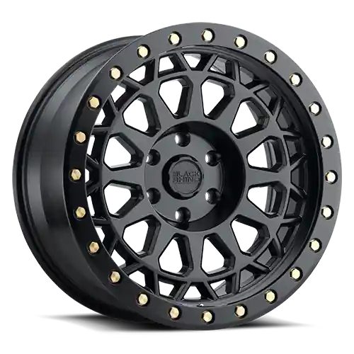 Black Rhino Primm BK 18x9.5 +12 6x139.7mm 112.1mm Matte Black Brass Bolts Fan Favorite