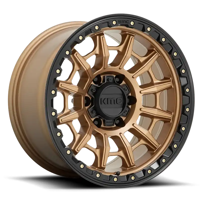 KMC Carnage KM547 BRZ 17x9 +0 6x135mm 87.1mm Matte Bronze Black Lip Original