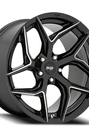 Niche Torsion M266 20x10.5 +40 5x114.3mm 72.56mm Gloss Black Milled Special Offer