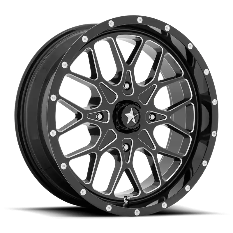 Wholesale MSA Portal M45 GB-M 15x7 +10 4x156mm 115.1mm Gloss Black Milled