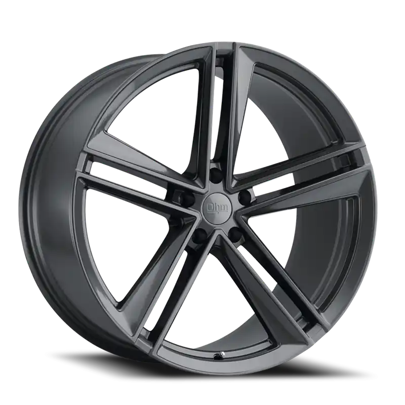 Ohm Lightning GY 19x8.5 +30 5x120mm 64.1mm Gloss Gunmetal Low Price