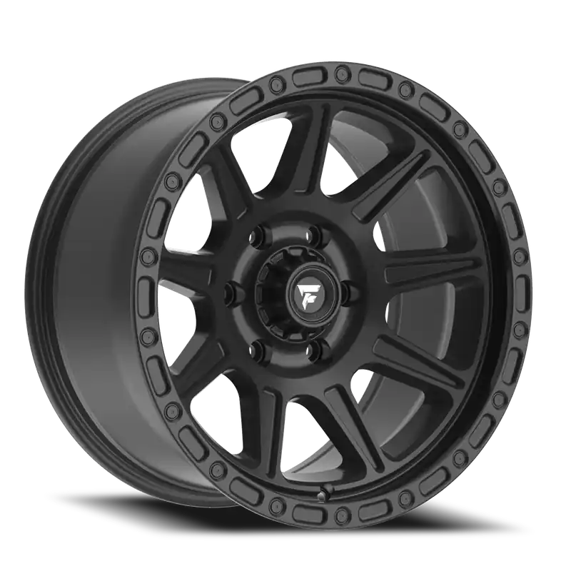 Fittipaldi Offroad Terra Series FT104SB 17x9 -12 6x139.7mm 106.2mm Satin Black No Minimum Order