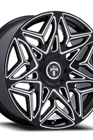 Big Sale DUB Anomaly DC274B 24x9 +15 5x115/5x120mm 74.1mm Gloss Black Milled
