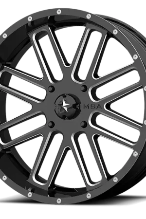 Flash Sale MSA Bandit M35 GB-M 20x7 +4 4x137mm 112mm Gloss Black Milled