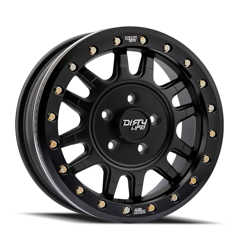 Dirty Life Canyon Pro SxS 9309R Satin Black 15x7 5x114.3 38mm 77mm Final Sale