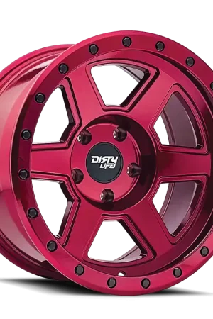 Dirty Life Compound 9315 Gloss Crimson Candy Red 17x9 6x139.7 x12mm 106mm Modern