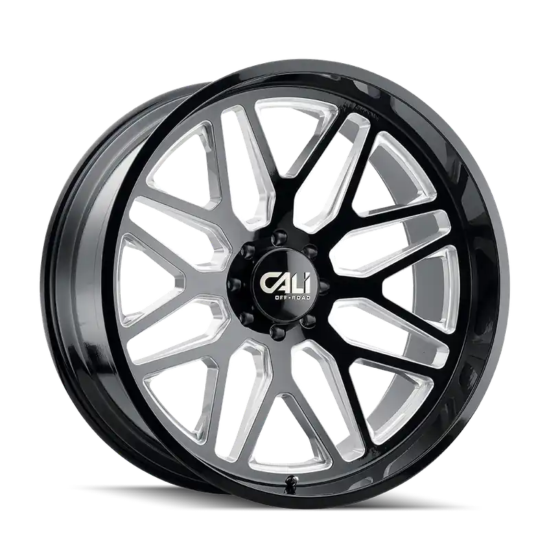 Cali OffxRoad Invader 9115 Gloss Black Milled 28x12 6x135 x44mm 87.1mm While Supplies Last