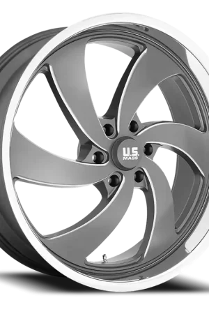 Weekend Sale US Mags Desperado 6 U133 24x10 +25 6x135mm 87.1mm Anthracite Milled-Diamond Cut Lip
