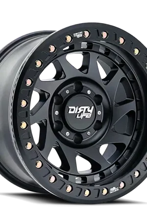 Final Sale Dirty Life Enigma Race 9313 Matte Black 17x9 6x135 x38mm 87.1mm
