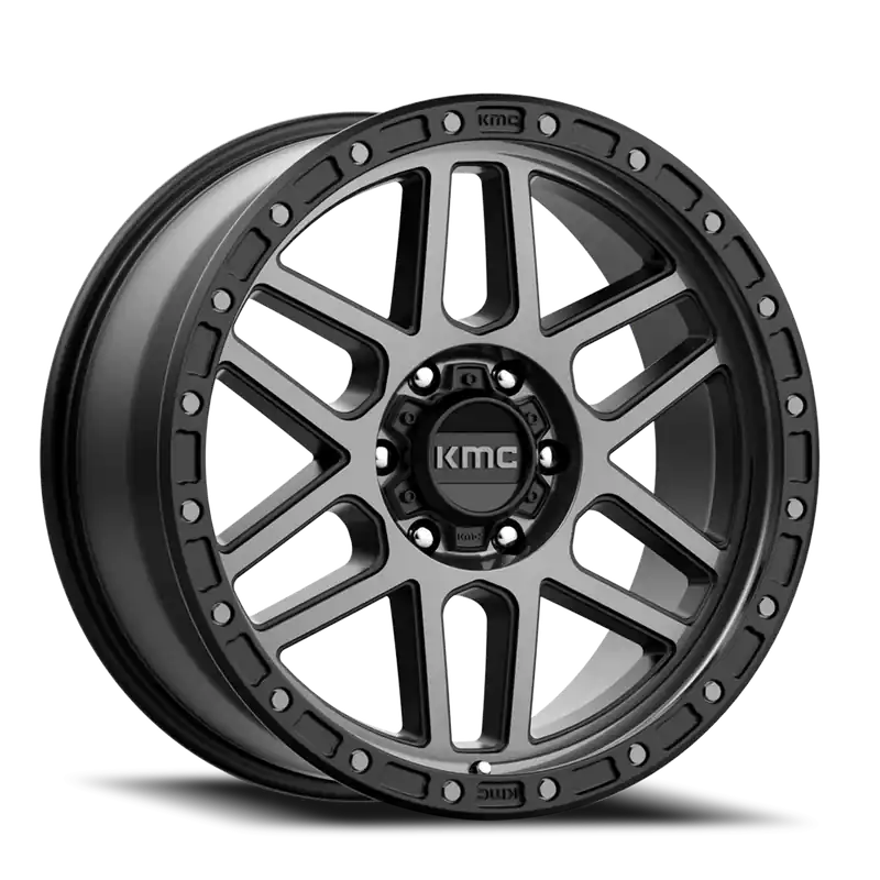 Fresh Stock KMC Mesa KM544 GY 20x9 +18 6x135mm 87.1mm Satin Black Gray Tint