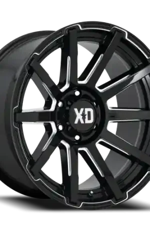XD Series Outbreak XD847 GB-M 20x10 -18 8x165.1mm 125.5mm Gloss Black Milled Money Back Guarantee