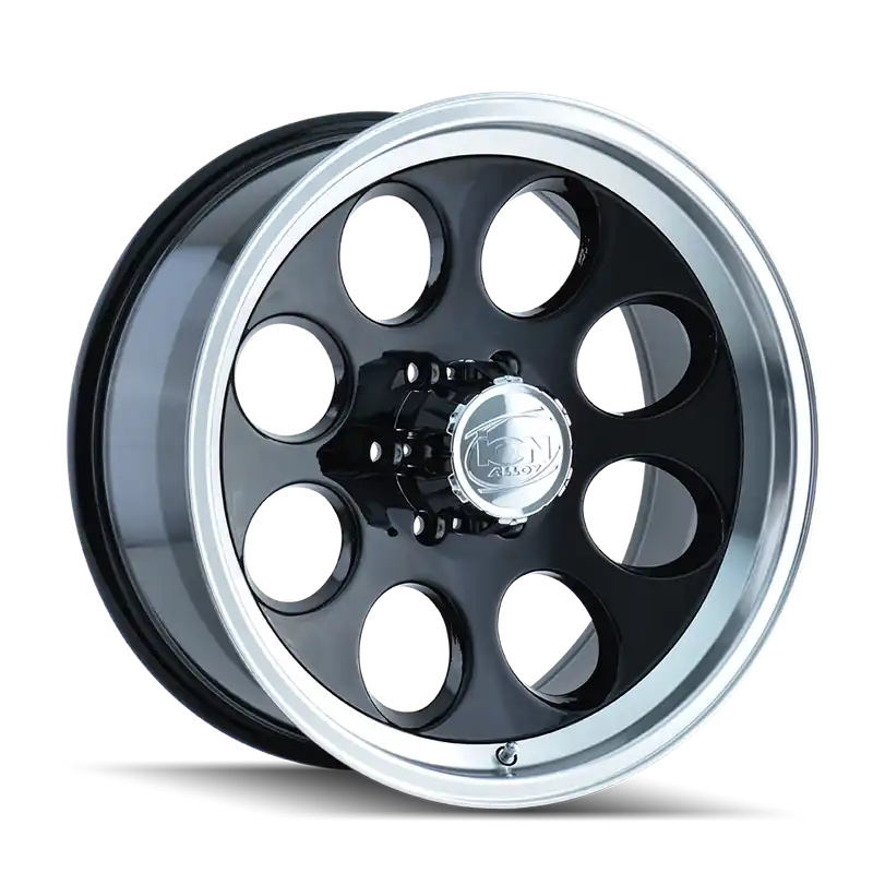 Ion 171 Gloss Black Machined 17x9 5x114.3 0mm 83.82mm High Quality