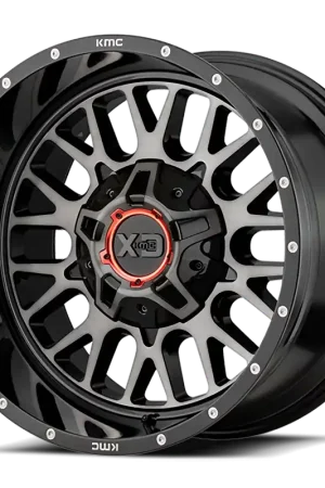 Handmade XD Series Snare XD842 GB-GT 20x10 -18 6x135/6x139.7mm 106.25mm Gloss Black Gray Tint