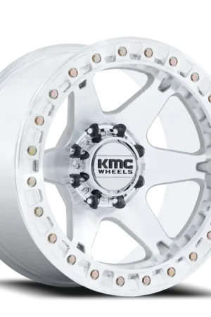 Same Day Shipping KMC VI Beadlock KM238 MS 20x10 -48 8x165.1mm 125.1mm Machined Silver