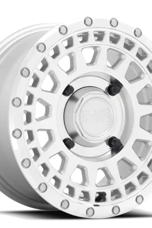 Certified Black Rhino Parker UTV SL 15x7 +51 4x156mm 132mm Silver Mirror Cut Face