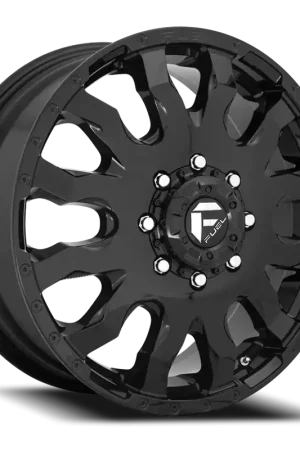Clearance Fuel Blitz Dually D675 20x8.25 +105 8x165.1mm 121.5mm Gloss Black