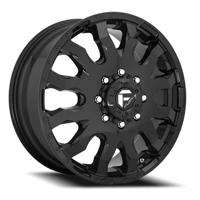 Clearance Fuel Blitz Dually D675 20x8.25 +105 8x165.1mm 121.5mm Gloss Black