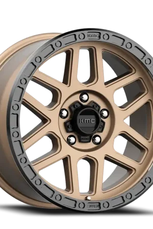 Best Choice KMC Mesa KM544 BRZ 18x9 +25 5x150mm 110.5mm Matte Bronze Black Lip