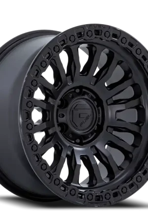 Next Day Delivery Fuel Rincon SBL FC857MB 17x8.5 -1 5x127mm 71.5mm Matte Black Gloss Black Lip