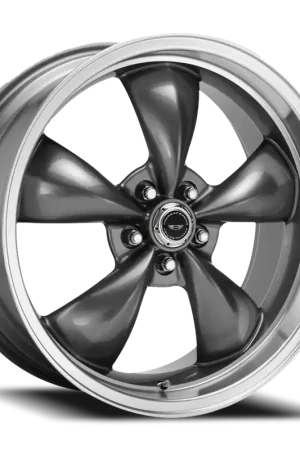 Luxury American Racing Torq Thrust M AR105 GY 17x7 +0 5x114.3mm 72.6mm Anthracite Machined Lip