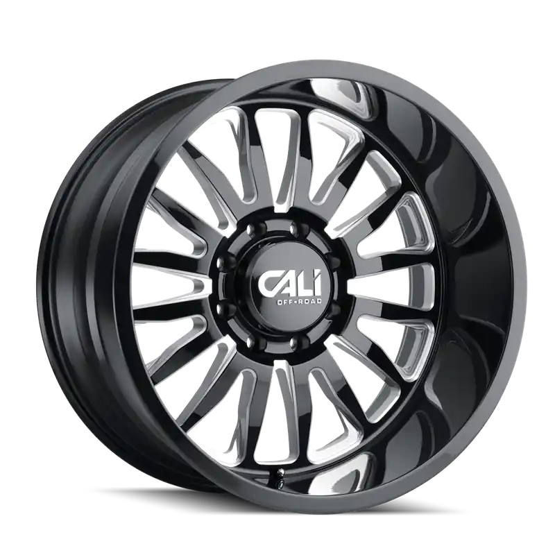 Cali OffxRoad Summit 9110 Gloss Black Milled 22x10 6x135 0mm 87.1mm Express Delivery