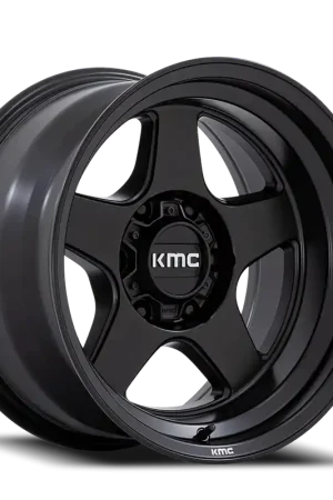 KMC Lobo KM728 MB 17x8.5 +18 5x127mm 71.5mm Matte Black Money Back Guarantee