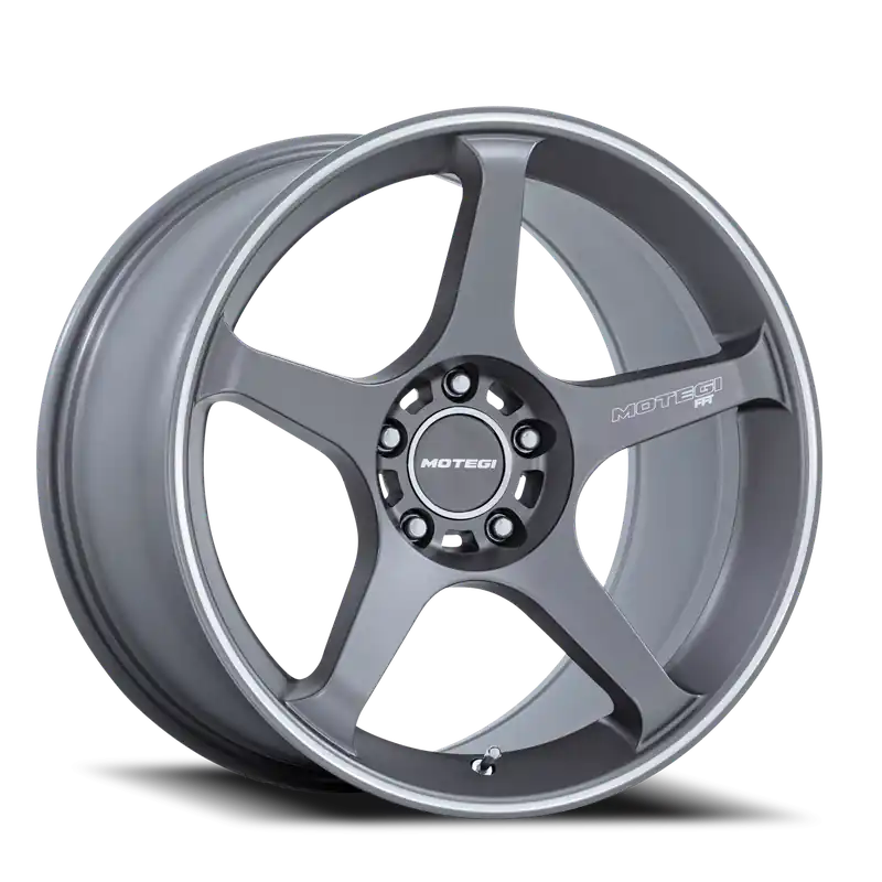 Motegi MR159 Battle V AD 18x9.5 +25 5x114.3mm 72.56mm Gunzilla Machined Lip Stripe Time-Limited