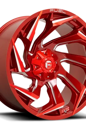 Wholesale Fuel Reaction D754 20x9 +1 8x170mm 125.1mm Candy Red Milled