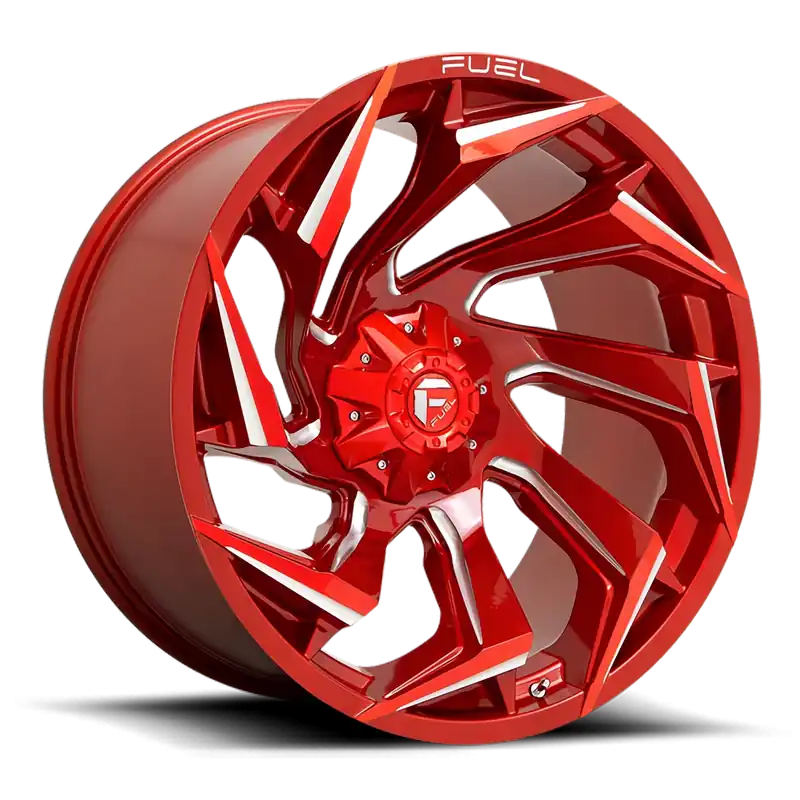Wholesale Fuel Reaction D754 20x9 +1 8x170mm 125.1mm Candy Red Milled